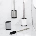 Stainless Steel Compact Bathroom TPR Toilet Brush Holder SET Hot Europe Style