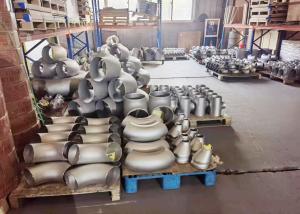 China Shot Blasting TP304 DN15 Butt Welded Pipe Elbow Press Forming factory