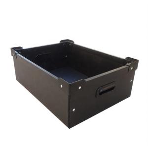 Cleanroom ESD Safe Plastic Boxes Recyclable Anti Static Protection