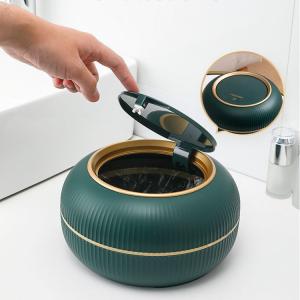 China Source Factory Direct Desktop Trash Bin with Cover Small Storage Paper Basket Desktop Storage Box on sale