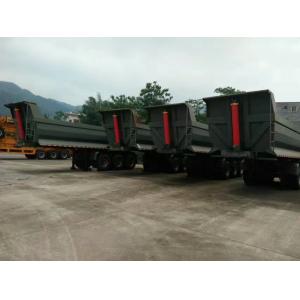 40 - 60 Tons Heavy Duty Semi Trailers Square U Shape Design Structure