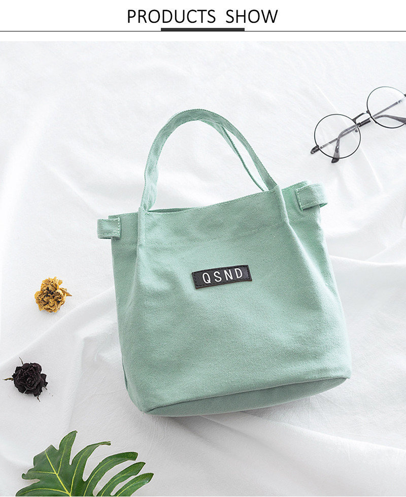 Dustproof Canvas H19Cm Insulated Lunch Cooler Bags