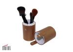 Kinds Of Nylon Hair Falt Brush Makeup Brush Cylinder With Yellow The Straight