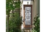 Galvanized Steel Remarkable Inlaid Door Glass For Building Hand Forged