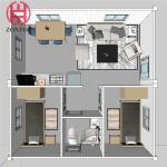 Zontop Easy Install Prefab Shipping Tiny House Kit Modern Luxury House