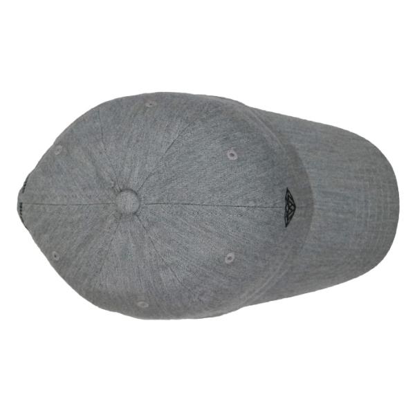 Diamond gray dads cap low crown diamond logo adjustable buckle