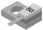100w 6.35*6.35mm Flange Mount Terminations DC 6GHz