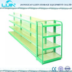 China 5 Levels Metal Supermarket Display Racks Powder Coated Surface Various Color factory