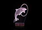Dolphin Optical 3D LED Illusion Lamps Base 87*87*38mm RGB Color Decoration