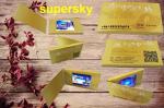 Rechargeable LCD Invitation Card Paper Gift , TV & Movie Character Theme