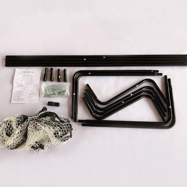 High Durability Tennis Trainer Rebound Net Convenient White Metal Tude