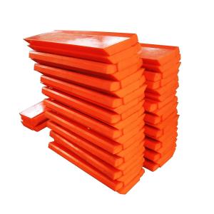 China Orange Red Polyurethane Snow Plow Edge Blade High Wear Resistant factory