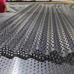 Aluminum Perforated Corrugated Metal Wall Panels Fireproof 600X2000