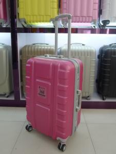 China latest new type abs luggage sets with aluminum frame super light weight factory