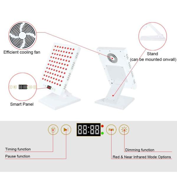 660nm 850nm LED Red Light Therapy Skin Rejuvenation 400W Infrared Light Therapy
