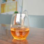 500ml Transparent Stemless Whiskey Tumbler Glasses , Wine Glass Tumbler
