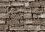 Brown 3d effect wallpaper for walls , Lobby 3d stone effect wallpaper