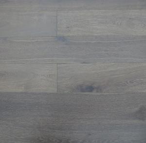 China dark stained rustic Oak engineered parquet flooring factory