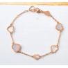 Buy cheap Open Heart Bracelet for Girls Fashion Jewelry White Sheel Heart Design Bangle from wholesalers
