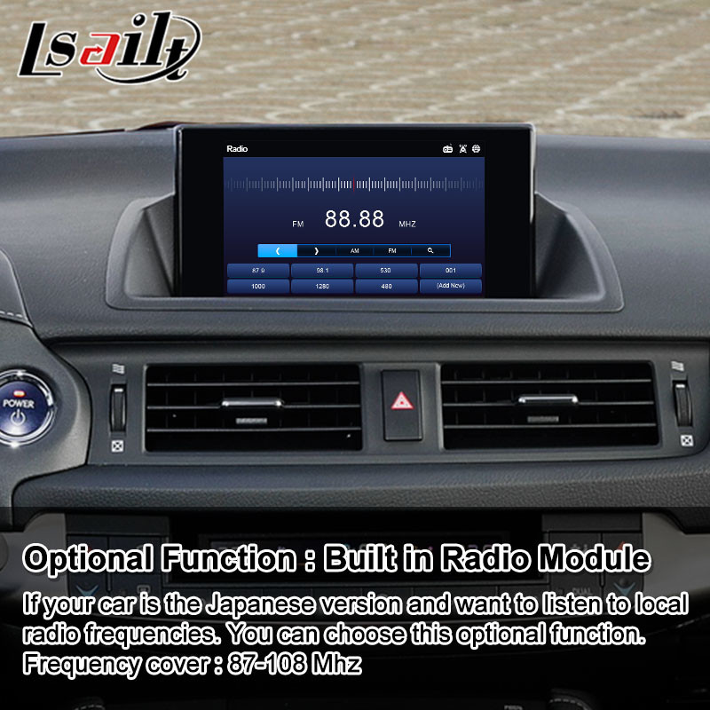 Lsailt Android Video Interface for Lexus CT200h CT F Sport Mouse Control 2014-2017