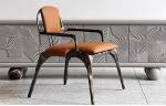 5 Star Hotel Restaurant Furniture Solid Metal Backrest Dining Leather Lounge