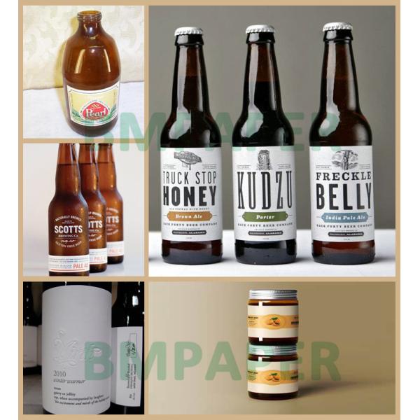 65gsm One Side Coated Gloss Paper For Beer Label  High Wet Strength 50 x 70cm