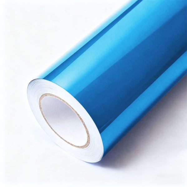 China PVC Mercury Wrap Customized Gloss Light Blue Vinyl Wrap HYH1116 factory