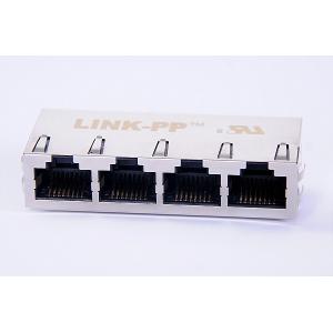 Tab Down RoHS Multi-port RJ45 1000BaseT USB With Through Hole 0813-1X4T-57