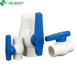 DIN Standard PVC Compact Ball Valve for Hot Cold Water Straight Through Channel