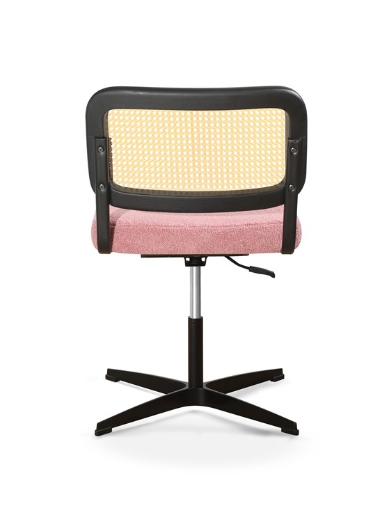 10.5kg Wicker Desk White Office Executive Chair 47CM Seat PP Rattan Studio