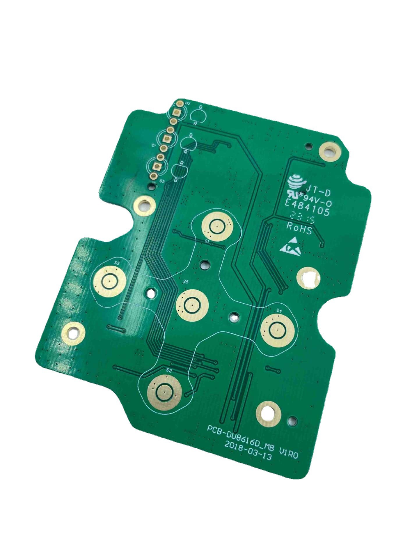 FR4 Multilayer Printed Circuit Board Immersion Gold on the surface of Rogers