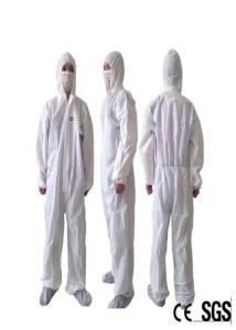China Anti Bacterial Disposable Cleaning Suits Full Body S-7XL Size Available factory