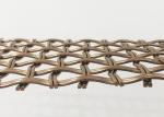 52% Opening Area Architectural Metal Mesh Gold Color Decorative Wire Screen
