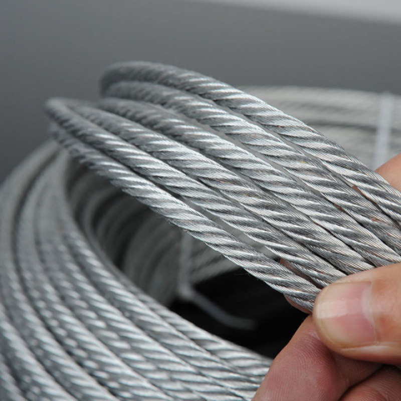 8mm 10mm 12mm Flexible Steel Wire Rope Stainless Steel Cable With Tolerance ±1% Standard AiSi