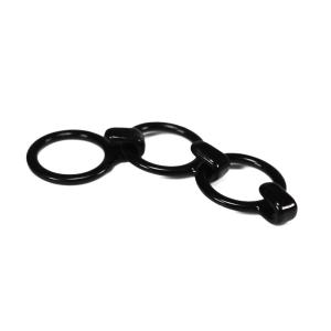 China Customized Black Nylon Coated Bra Strap J Hook 10mm factory