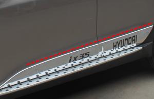 China Chrome Auto Body Trim Parts For Hyundai Tucson IX35 2009 Side Door Moulding Trim factory