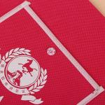 Light Red Reusable Shopping Bags That Fold Into Themselves Customized Logo