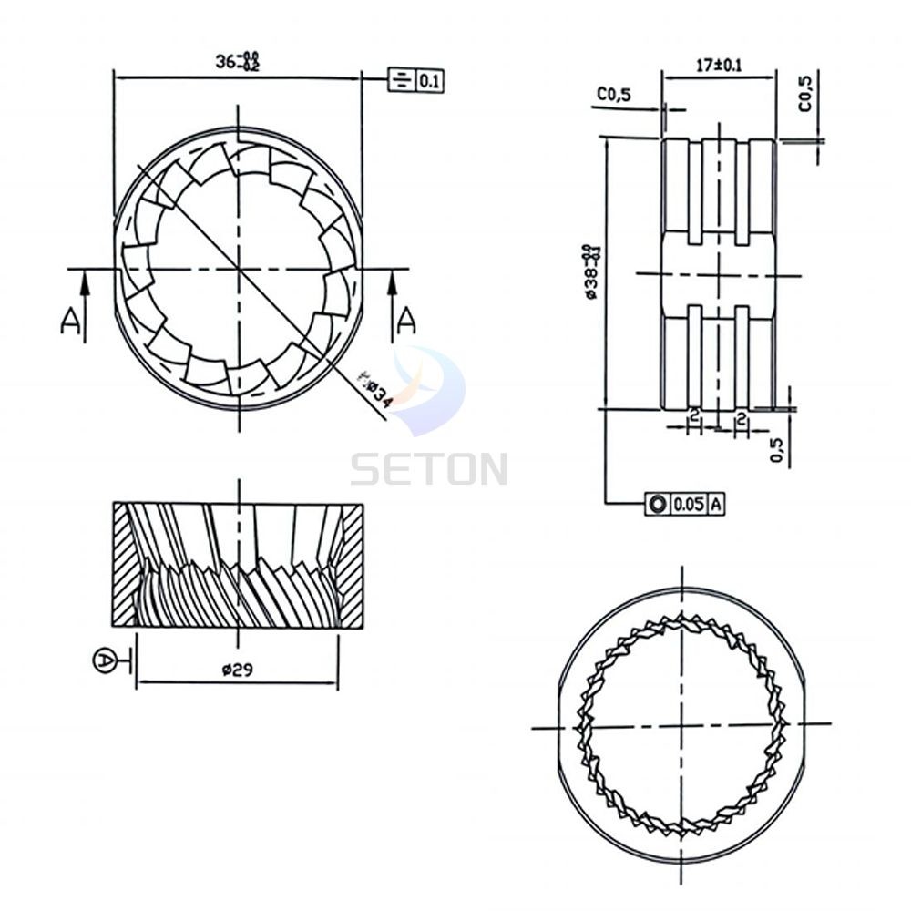 High Carbon Steel Coffee Burrs Grinder Blades Wear Level Less Expensive
