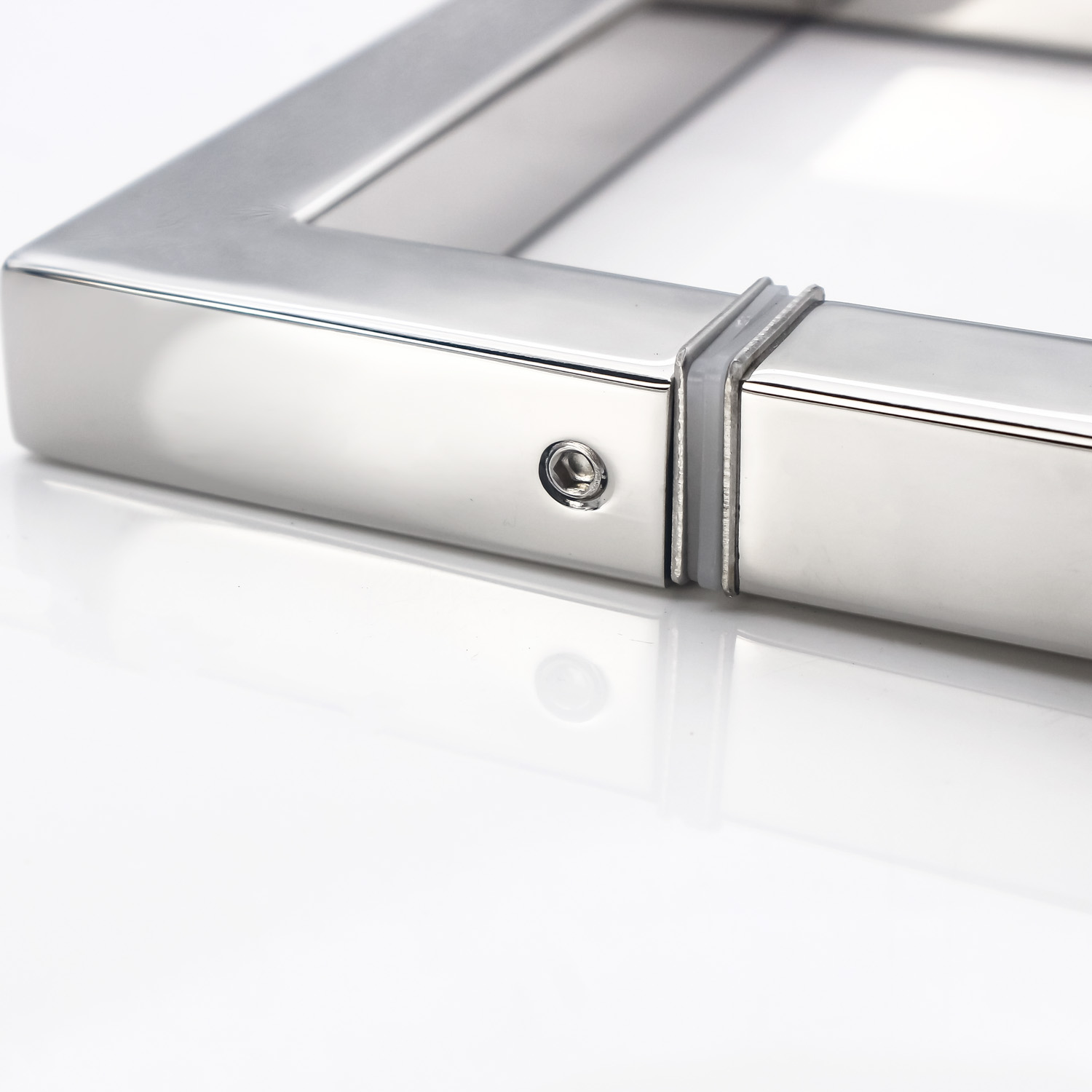 Hotel 8 inch Black Matte D type Stainless Steel 304 Glass Door Handle for Shower Room