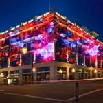 Northern Lights Interactive Wall Projection Mapping Show For Hotel Building