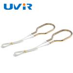 Quartz Glass Heating Lamp Tube Single Tube Gold Coating Circular Infrared Lamp