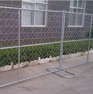 China Secure galvanized movable fence temporary chain link fence panels factory