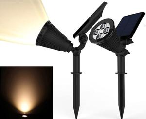 China Warm White 3.7v Solar Powered Landscape Spotlights factory