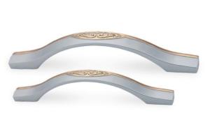 China Zinc Alloy Kitchen Cabinet And Drawer Handles European Style 128/160mm factory