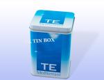 Food / Wine Square Tin Containers , Metal Tin Boxes for Packaging