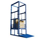 7m Height Warehouse Cargo Lift Double Rail Mini Goods Elevator