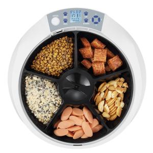 China Time Adjustable 1200mA 270ml Cat Food Dispenser 5 Compartments factory