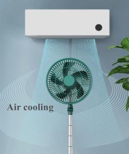 China Adjustable Height Telescopic Desktop Rechargeable Fan BSCI Passed factory