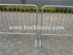 Galvanized Metal Crowd Barriers , Construction Barrier Fence 2200mm-2500mm Width
