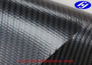 China Cut Resistant Black Artificial Leather Fabric With 480GSM TPU Coated factory